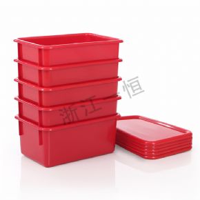 收納配件紅色儲(chǔ)物盒+蓋子（5個(gè)一套）