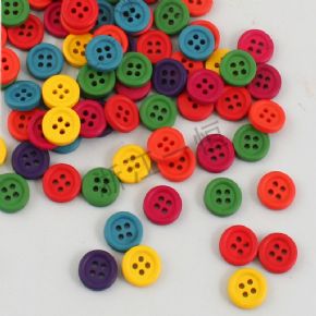 美術材料類13mm 混色小木扣