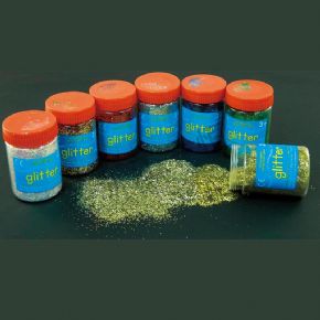 美術材料類100g 罐裝金蔥粉 (金色<div   id=