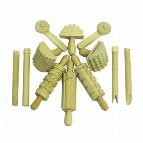 美術(shù)工具類12 件木頭工具