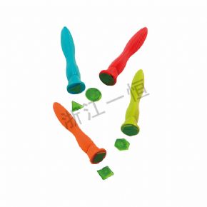 美術(shù)工具類四款橡膠手柄幾何印章