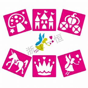 美術(shù)工具類仙女城堡模板