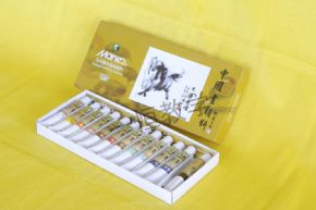 美術(shù)工具馬利12色國畫顏料
